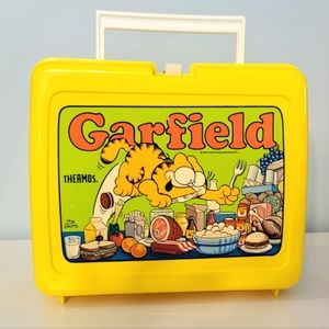 Garfield Thermos brand yellow lunch box